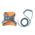 thumbnail image 1 of fastboy Soft Cat Leash And Harness Set For More Comfortable Walking Night Reflection Kitten Harness Orange Blue M, 1 of 6