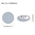 thumbnail image 2 of Unique Bargains 20pcs 44L Fabric Cloth Covered Button 28mm Round Metal Shank Sewing Buttons for Suits Dress Blouses, Light Blue, 2 of 5