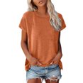 thumbnail image 1 of Hiiyo T-Shirt pour Femme à Manches Courtes, Col Rond, T-Shirt d'Été Décontracté, Tailles TG, 1 of 6
