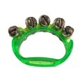 thumbnail image 2 of Milaget Hand Bell Musical Tambourine Mini Percussion Tambourines for Kindergarten Green, 2 of 9