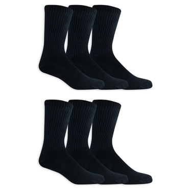 Athletic Works Men's Cotton Crew Socks 6-Pack