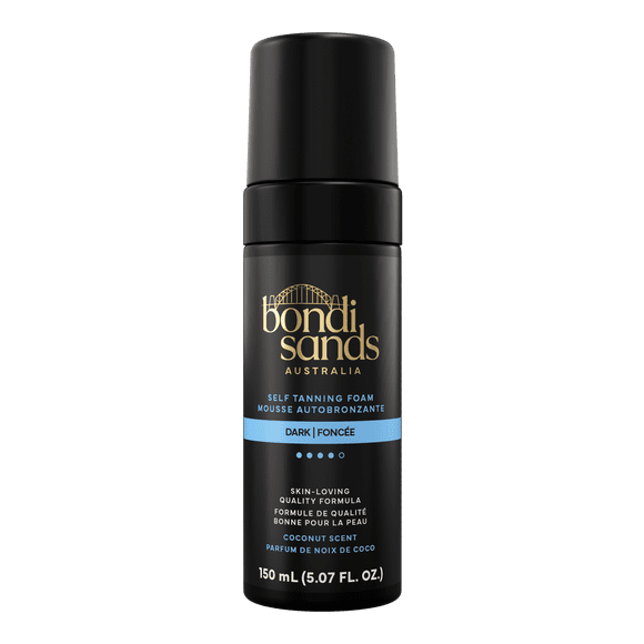 Bondi Sands Mousse Autobronzante Foncé, Enrichie d’aloès et d’un parfum de noix de coco, pour un bronzage plus foncé, 150 mL