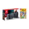thumbnail image 1 of Nintendo Switch Gray Joy-Con Console Bundle with Super Mario Maker 2 NS Game Disc - 2019 New Game!, 1 of 8