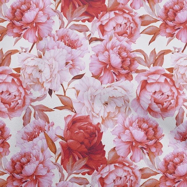 oneOone Cotton Poplin Twill Red Fabric Floral Sewing Craft Projects Fabric Prints By Yard 56 Inch Wide-WS
