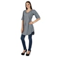 thumbnail image 1 of Kurta Décontractée pour Femmes Kurti Ethnique Indienne en Coton Tunique de Designer Haut Uni Robe, 1 of 3
