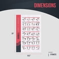 thumbnail image 3 of FitMate Barbell Workout Exercise Poster - Workout Routine with Free Weights, Home Gym Decor, Room Guide (16.5 x 25 Inch), 3 of 5