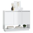 thumbnail image 2 of vidaXL Sideboard High Gloss White 97x31x75 cm Engineered Wood, 2 of 5