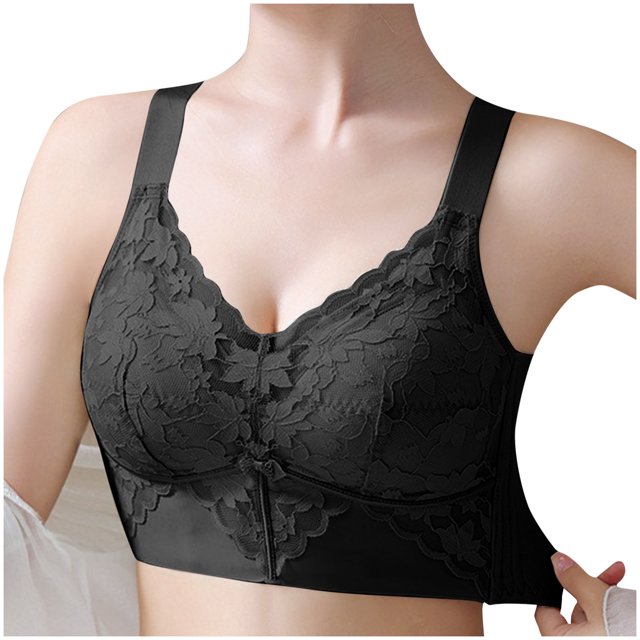 Timegard Bras for Women No Underwire Full Coverage High Support Adjustable Strap Lace Comfort Everyday Bra
