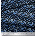 thumbnail image 2 of Soimoi polyester Crepe Fabric Scales Geometric Decor Fabric Printed Yard 52 Inch Wide, 2 of 3