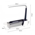 thumbnail image 4 of MTBLYS Telescopic Sink Caddy Kitchen Sink Basket with Extendable Arm Removable Over Sink Organizer Dish Sponge Storage Rack Countertop Drying Rack Kitchen Sink Accessories, 4 of 8