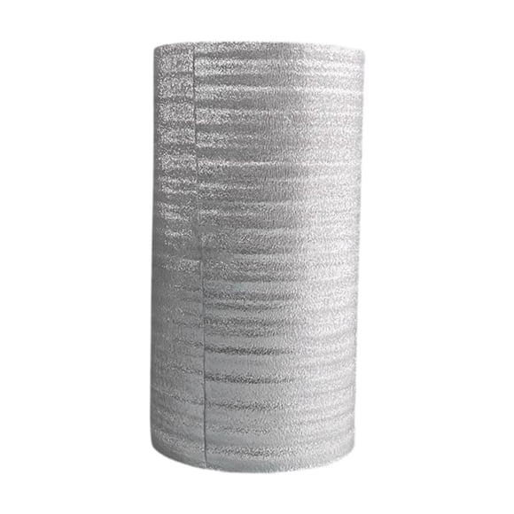 KLKCMS 16.4ft Reflective Insulation Roll 3mm Thermal Insulation Film Aluminum Foil for 50cmx500cm