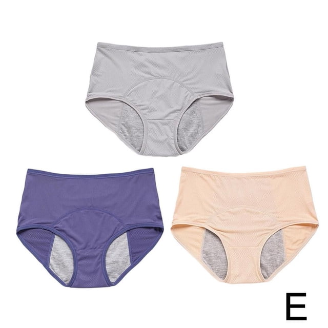 Everdries Culottes Anti-Fuites pour Femmes Incontinence Anti-Fuites Protectrices,L,Peau Gris Clair