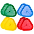 thumbnail image 1 of SHISUYAN HandsFree Playing Card Holder with Premium ABS Material for Storage Assorted Color 8Pcs Triangle Poker Stands, 1 of 8