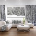 thumbnail image 4 of Designart Foggy Winter Forest Panorama Canvas Wall Art, 4 of 4