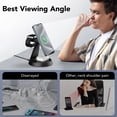thumbnail image 2 of 3 in 1 Wireless Charging Station, 2026 Upgraded Fast Desk Charger Station for iPhone 16 15 14 13 12 Pro Max Plus, Charger Stand for Apple Watch 10 9 8 7 6 5 4 3 2 SE, Airpods 4 3 2 Pro, Black, 2 of 8