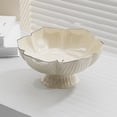 thumbnail image 2 of Dvruxg Multipurpose Kitchen Fruit Bowl with Drainage, Stylish PVC Vegetable Strainer Bowl for Buffets, Round Centerpiece Serving Tray for Parties and Gatherings, 2 of 5