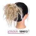 thumbnail image 2 of Pièce de Cheveux Chignon Désordonné Tousled Updo Élastique en Fibres Synthétiques Extension de Queue de Cheval, 2 of 7