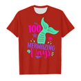 thumbnail image 4 of PMVFHDE Jolis Hauts d'Été T-Shirts pour Fille Graphiques Hauts Tendance Fille T-Shirts Jolis T-Shirts Chemises pour Fille T-Shirt Imprimé à Col Rond à Manches Courtes pour Garçons et Filles Rouge, 3-4 Ans, 4 of 4