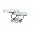 thumbnail image 1 of Table Basse Extensible Anneau Canadien Argent, 1 of 2