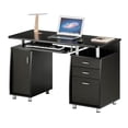 thumbnail image 5 of Pemberly Row Engineered Wood Computer Desk with Storage in Espresso, 5 of 5