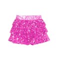 thumbnail image 4 of XUNZOO Jupe-Culotte à Sequins et Volants pour Filles, Mini Rose Vif 4, 4 of 8