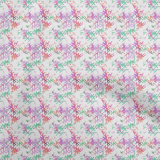 oneOone Cotton Flex Purple Fabric Abstracts Sewing Craft Projects Fabric Prints By Yard 40 Inch Wide