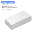 thumbnail image 4 of Unique Bargains Square Aluminum Flat Bar, 2 Pack 1' Thickness 2' Width 4' Length, 4 of 5
