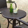 thumbnail image 5 of Bowery Hill 3 Piece Wicker Patio Bistro Set in Brown, 5 of 5
