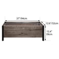 thumbnail image 3 of Grapevine Urban Garden Low-Profile Planter, FSC Recycled Wood, Rectangular, 37IN x 12.6IN, Cocoa Brown, 3 of 8