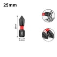 thumbnail image 1 of 1 Pcs 25mm Non-slip PH2 Magnetic Batch Head Cross Screwdriver Impact Drill Bit, 1 of 8