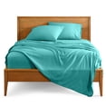 thumbnail image 1 of Bare Home Premium 1800 Collection Ensemble de Draps 4 Pcs, Grand Lit, Turquoise, 1 of 10