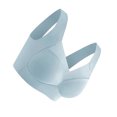 thumbnail image 2 of relayinert Wireless Push-Up Comfortable Bra Posture And Enjoy Wire Free No Back Fat Wide Applications light blue 3XL, 2 of 6