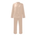 thumbnail image 4 of Fvwitlyh Pyjama Simple et Élégant Combinaison à Manches Longues pour Femmes Confortable et Extensible pour Toutes les Saisons Or Rose, 4 of 5