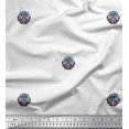 thumbnail image 1 of Soimoi Rayon Crepe Fabric Dot,Leaves & Floral Block Print Fabric by Yard 46 Inch Wide, 1 of 3