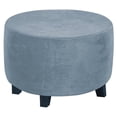 thumbnail image 1 of POINTERTECK Ottoman Footrest Covers for Diameter 48-55 Black, 1 of 7