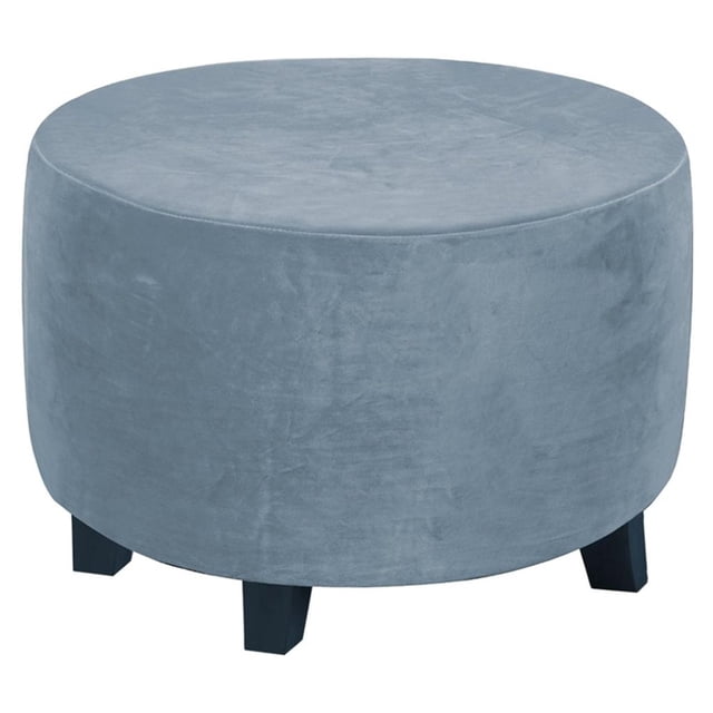 POINTERTECK Ottoman Footrest Covers for Diameter 48-55 Black