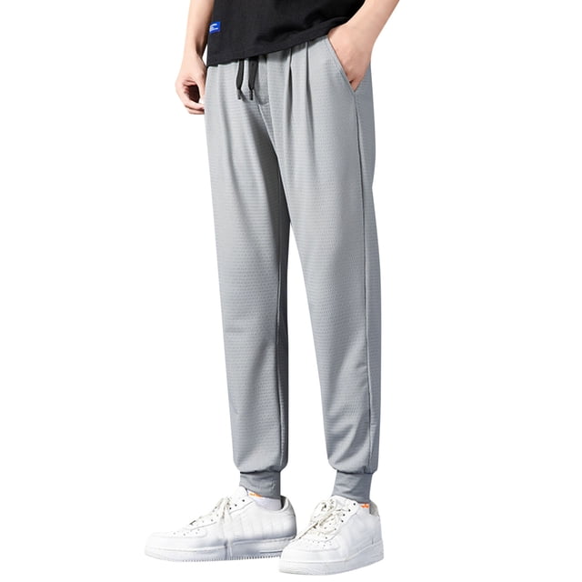 SHIXIAOO Men's Pants with Deep Pockets Loose Fit Casual Mesh Drawstring Jogging Trousers for Running Workout Training Basketball 13 1 Memory Foam Poplin Pants Loose Pants Girls Foot Slipper Outdoor