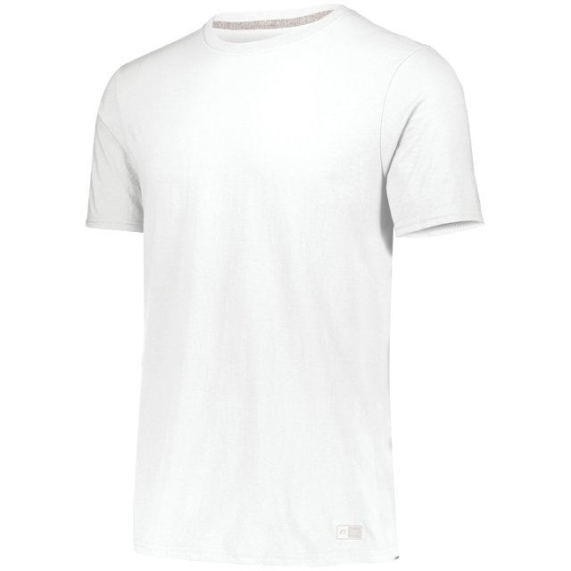 Russell Athletic Jeune Essentiel 60/40 Performance T-Shirt, M, Blanc