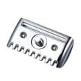 thumbnail image 3 of Replacement 1PC Traditional Replacement Safety  Head Chrome Scalloped Bar Double Edge Safety  Head Shaving Open Comb Head for Men Barber Male Home Use Shaving Tools, 3 of 7