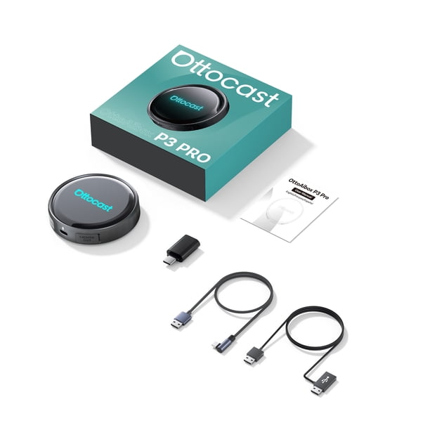 Ottocast P3 Pro CarPlay AI TV Box to Wireless Android Auto Car