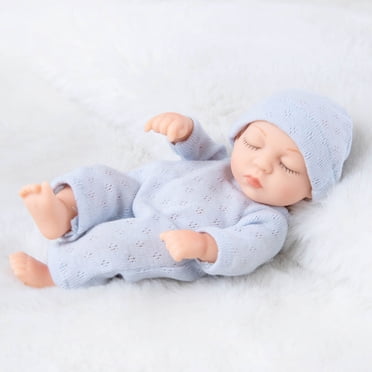 Meitianfacai Poupées Bébé Reborn de Simulation - pour Enfants de 2 à 12 Ans - Poupées Bébé Nouveau-Né Réalistes Souples de 7 Pouces Corps en Vinyle Poupées Bébé Réalistes Cadeaux d'Anniversaire pour Garçons Filles