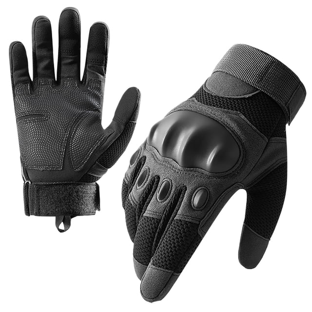 Penkiiy Winter Motorcycle Gloves, Rainproof Riding Gloves with Touchscreen, Motorcycle Winter Gloves for Men, Warm Motorcycle Gloves for Riding, Snowmobile M Black