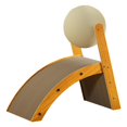 thumbnail image 3 of DOLITY Tapis de Chat avec Boule Rotative Kitty Activité Jouets Ondulé Chat Griffoir L, 3 of 9