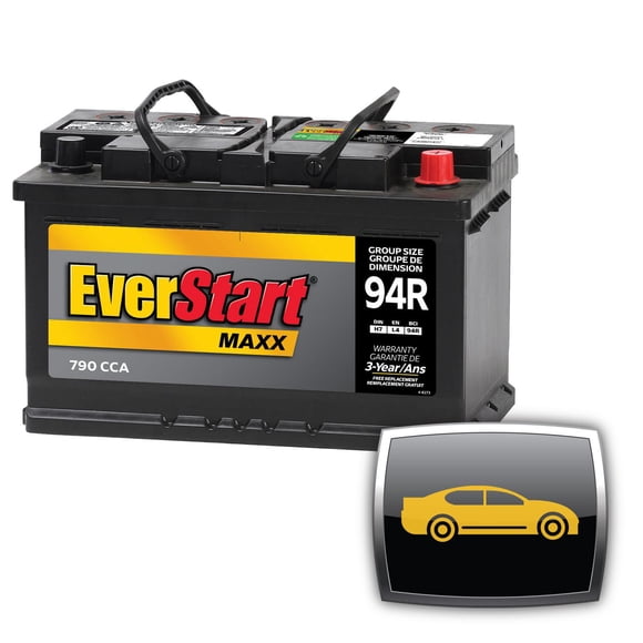 EverStart Auto Maxx-94R, 12 Volt, Car Battery, Group Size 94R, 790 CCA