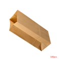thumbnail image 1 of 100 Pcs Sacs d'Emballage Alimentaire Vierges en Papier Kraft pour Pâtisserie, Résistants à l'Huile, pour Emporter, Sacs Recyclables pour Bijoux, Pain, Magasinage, Fête, Maoww, 1 of 9