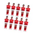 thumbnail image 2 of Lipstore Ensemble de 10 Pcs de Baby-Foot pour Hommes Ensemble de Soccer Table Mini Poupée Table Soccer Hommes Rouge Blanc, 2 of 8