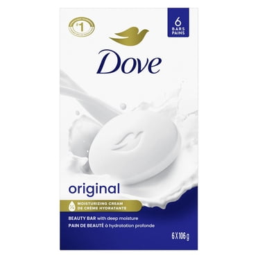 Dove Beauty Bar 1/4 Moisturizing Cream Original, 106 g (6 bars)