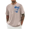 thumbnail image 1 of SDNall Shorts pour Hommes Imprimé Col Rond Mode Décontractée Manches Courtes Blouses Chemises Chemises pour Hommes, Tee-Shirts Manches Longues pour Hommes, Chemises Manches Longues pour Hommes, 1 of 5