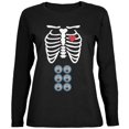 thumbnail image 1 of Lot de 6 T-Shirts à Manches Longues Noirs pour Femmes Halloween Squelette Bébé, 1 of 1
