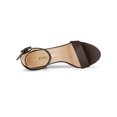 thumbnail image 4 of BLISSFUL STEP Women's Shoes Ankle Strap Block Heel Buckle Open Toe Sandals Coffee 4.5, 4 of 7
